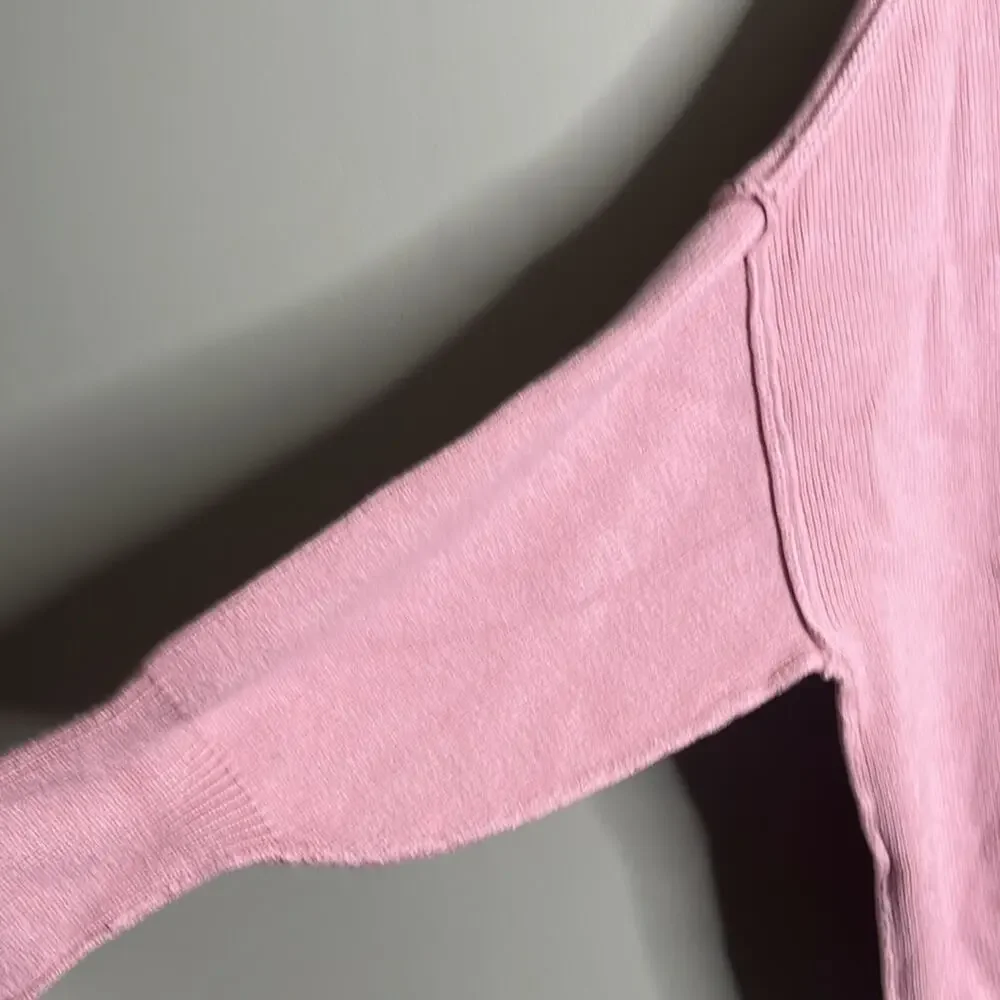 Zesica Pink ribbed Sweater Small